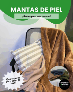 MANTAS CON PIEL 1,60×1,00